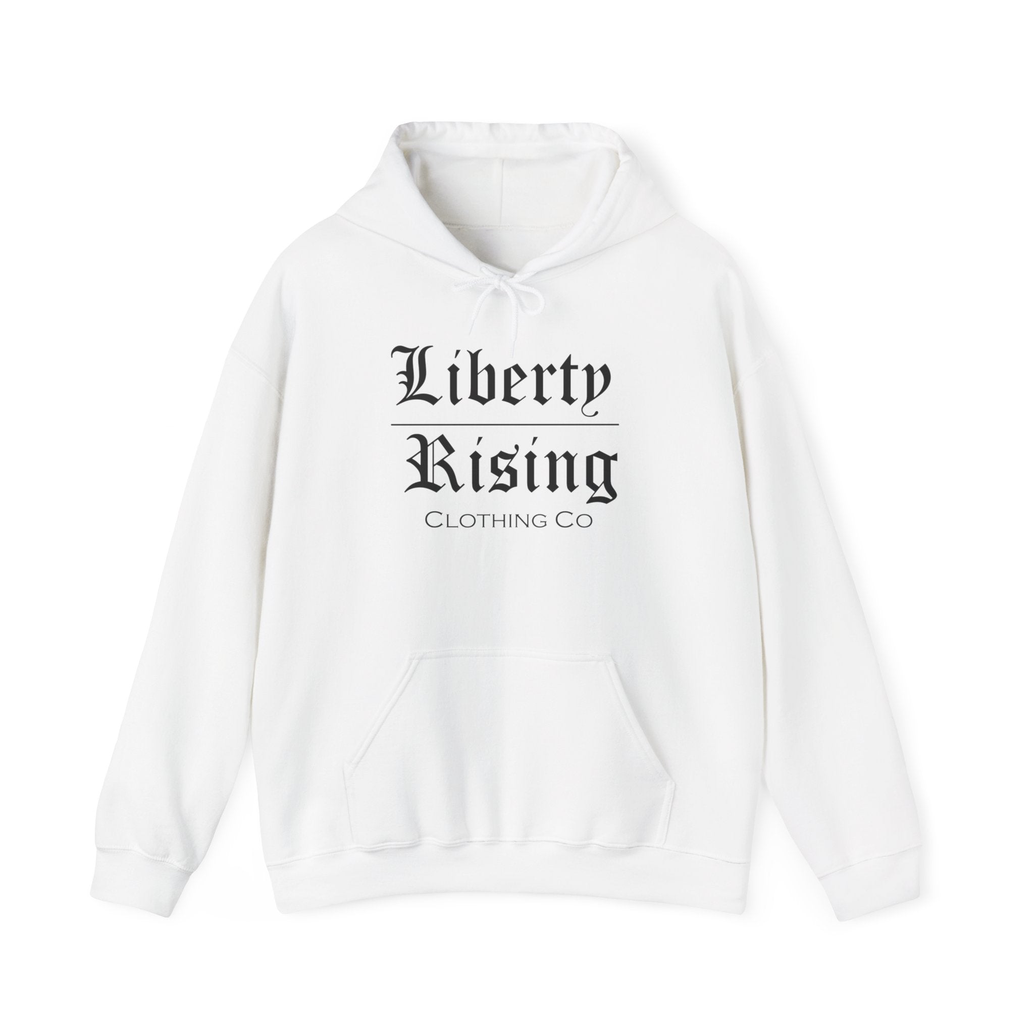 Black Letter Hoodie - Liberty Rising Clothing Co
