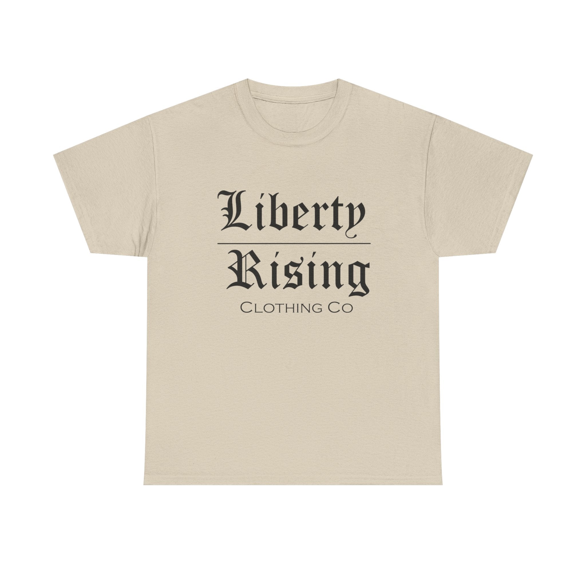 Liberty Rising Unisex Heavy Cotton Tee, Graphic T-Shirt, Casual Wear, Gift for Freedom Lovers, Minimalist Style