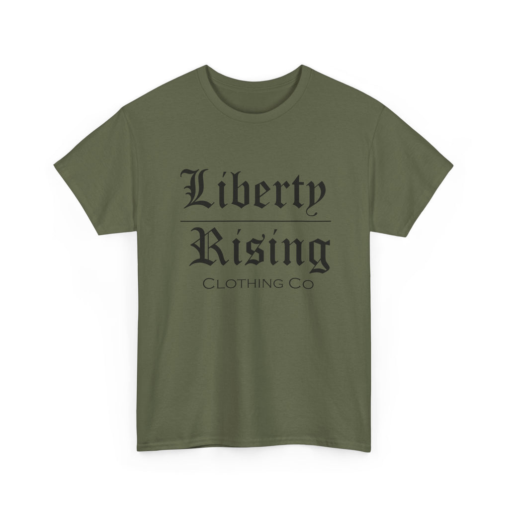 Liberty Rising Unisex Heavy Cotton Tee, Graphic T-Shirt, Casual Wear, Gift for Freedom Lovers, Minimalist Style