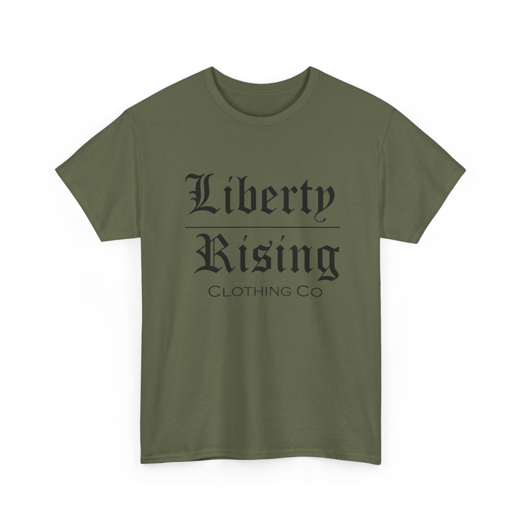 Liberty Rising Unisex Heavy Cotton Tee, Graphic T-Shirt, Casual Wear, Gift for Freedom Lovers, Minimalist Style