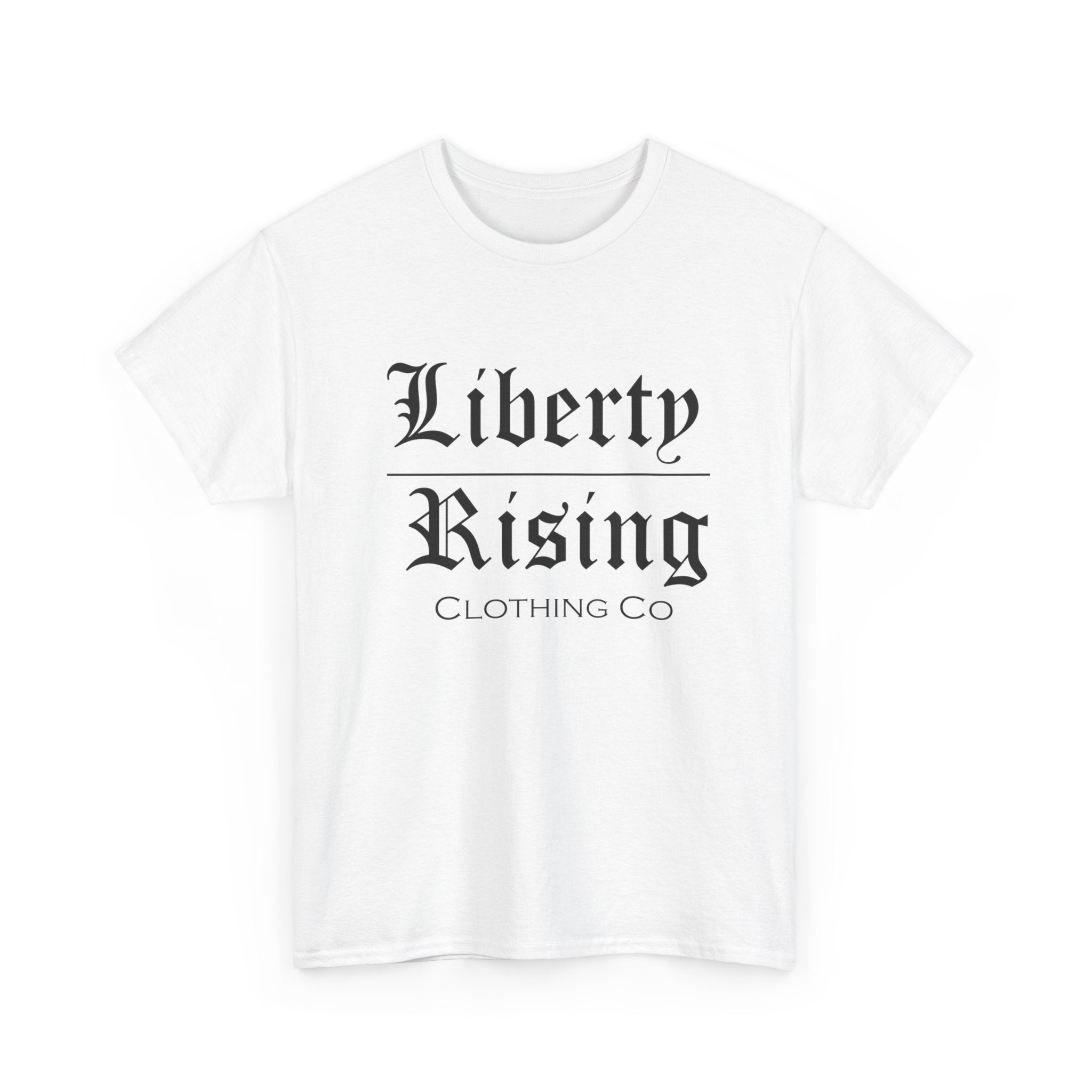 Liberty Rising Unisex Heavy Cotton Tee, Graphic T-Shirt, Casual Wear, Gift for Freedom Lovers, Minimalist Style