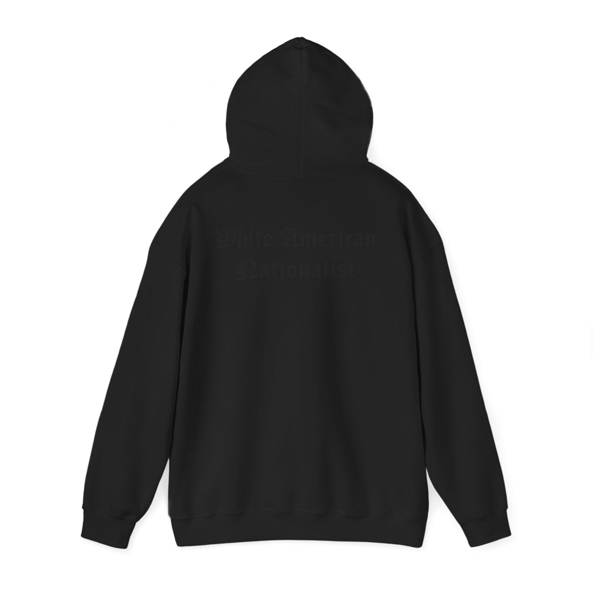 White American Nationalist Liberty Rising Hoodie, Unisex Pullover Sweatshirt, Statement Apparel, Perfect for Activists, Casual Wear, Gift for Freedom Lovers
