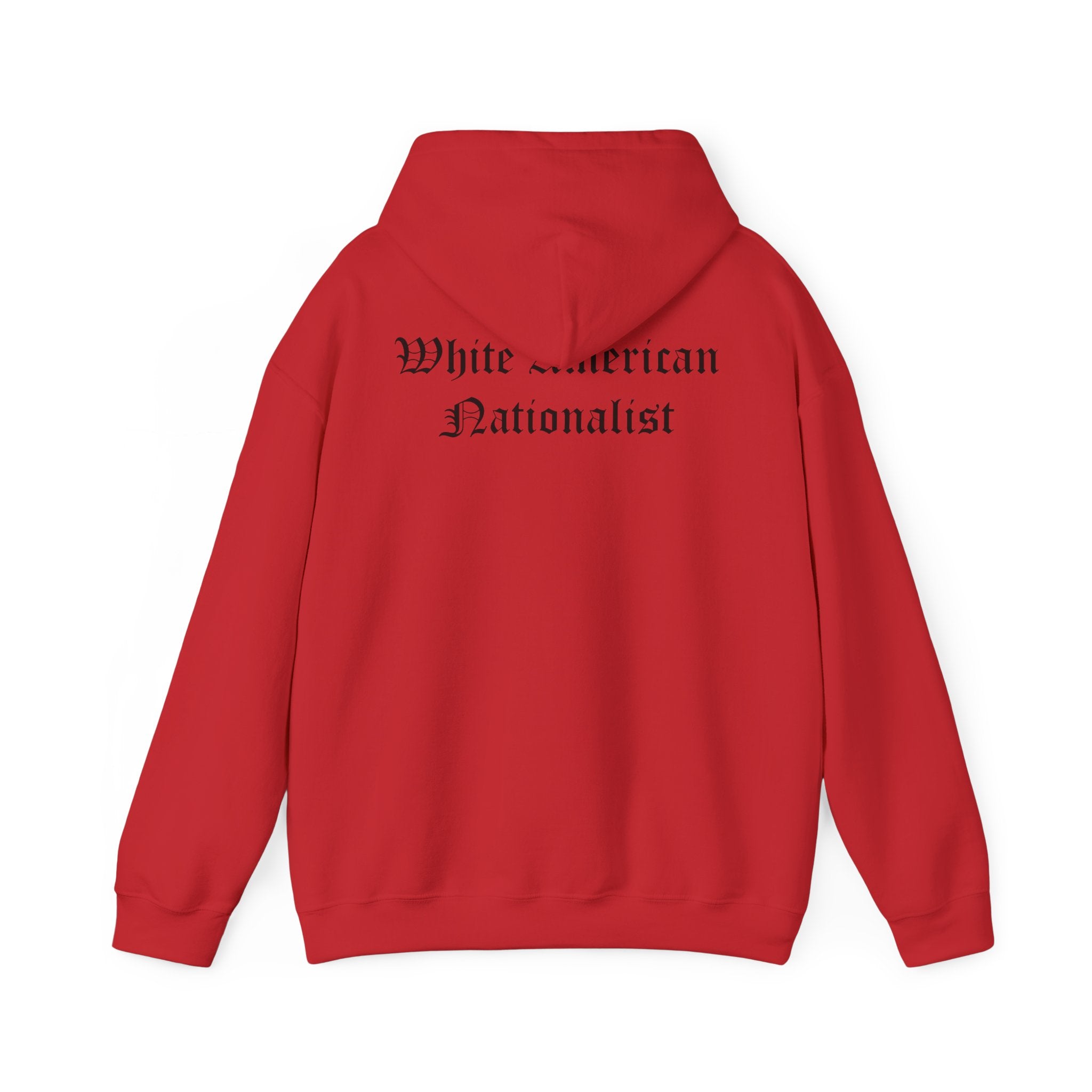 White American Nationalist Liberty Rising Hoodie, Unisex Pullover Sweatshirt, Statement Apparel, Perfect for Activists, Casual Wear, Gift for Freedom Lovers