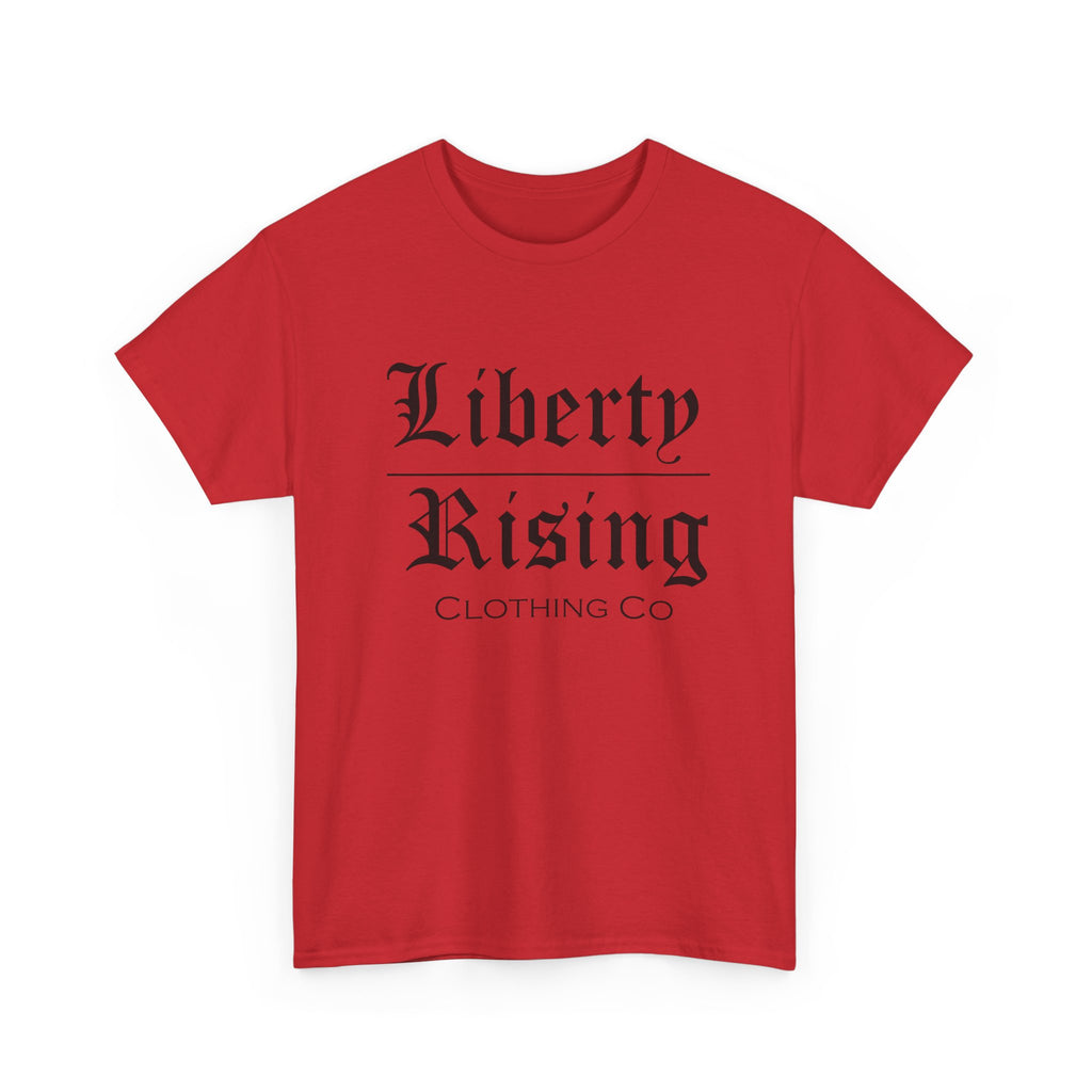 Liberty Rising Unisex Heavy Cotton Tee, Graphic T-Shirt, Casual Wear, Gift for Freedom Lovers, Minimalist Style