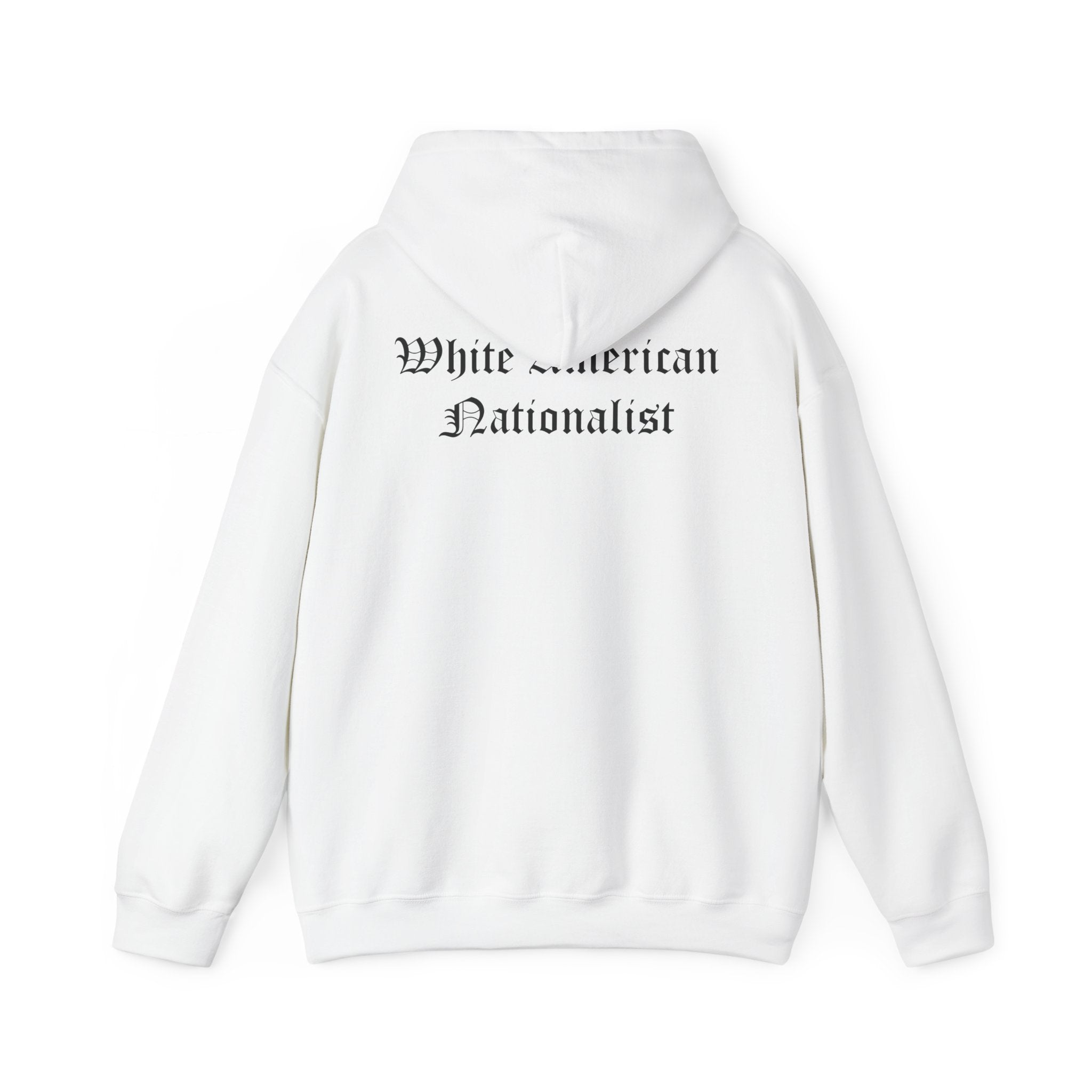 White American Nationalist Liberty Rising Hoodie, Unisex Pullover Sweatshirt, Statement Apparel, Perfect for Activists, Casual Wear, Gift for Freedom Lovers