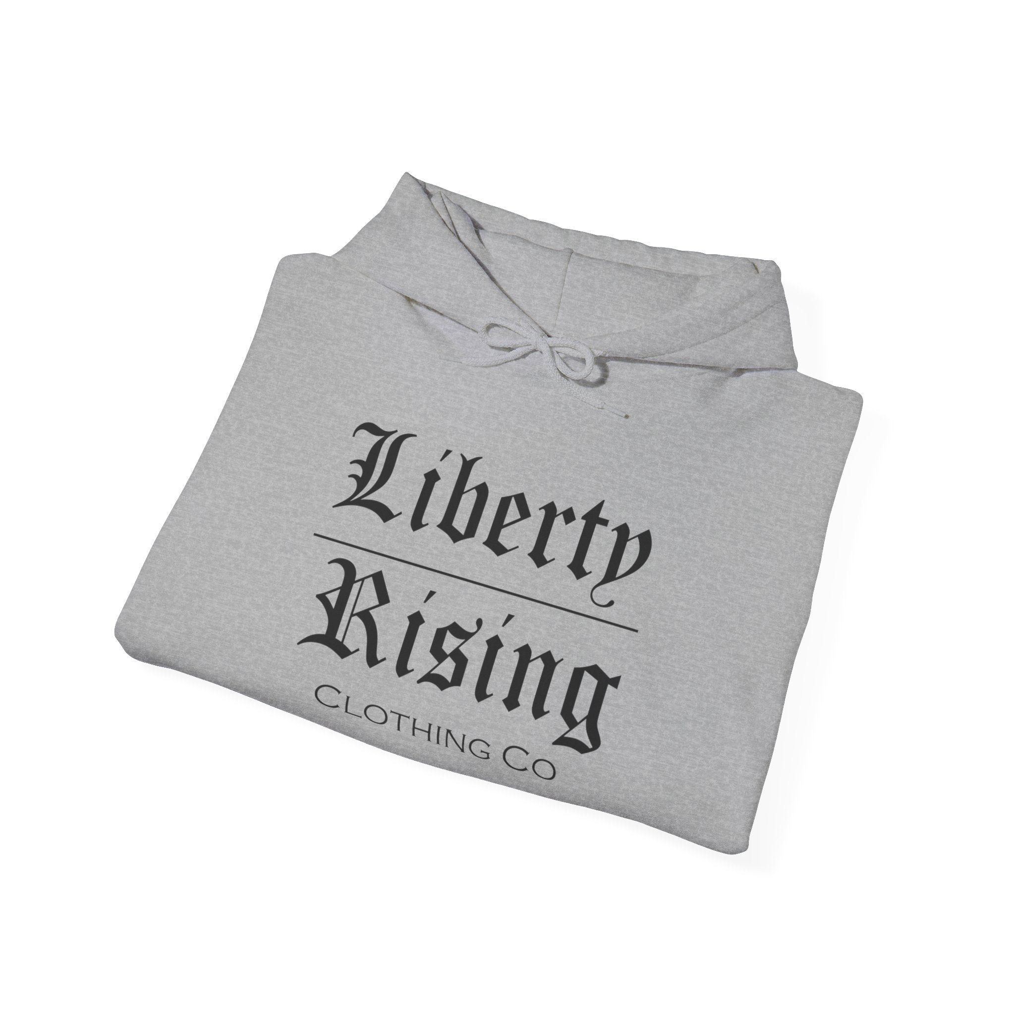Black Letter Hoodie - Liberty Rising Clothing Co
