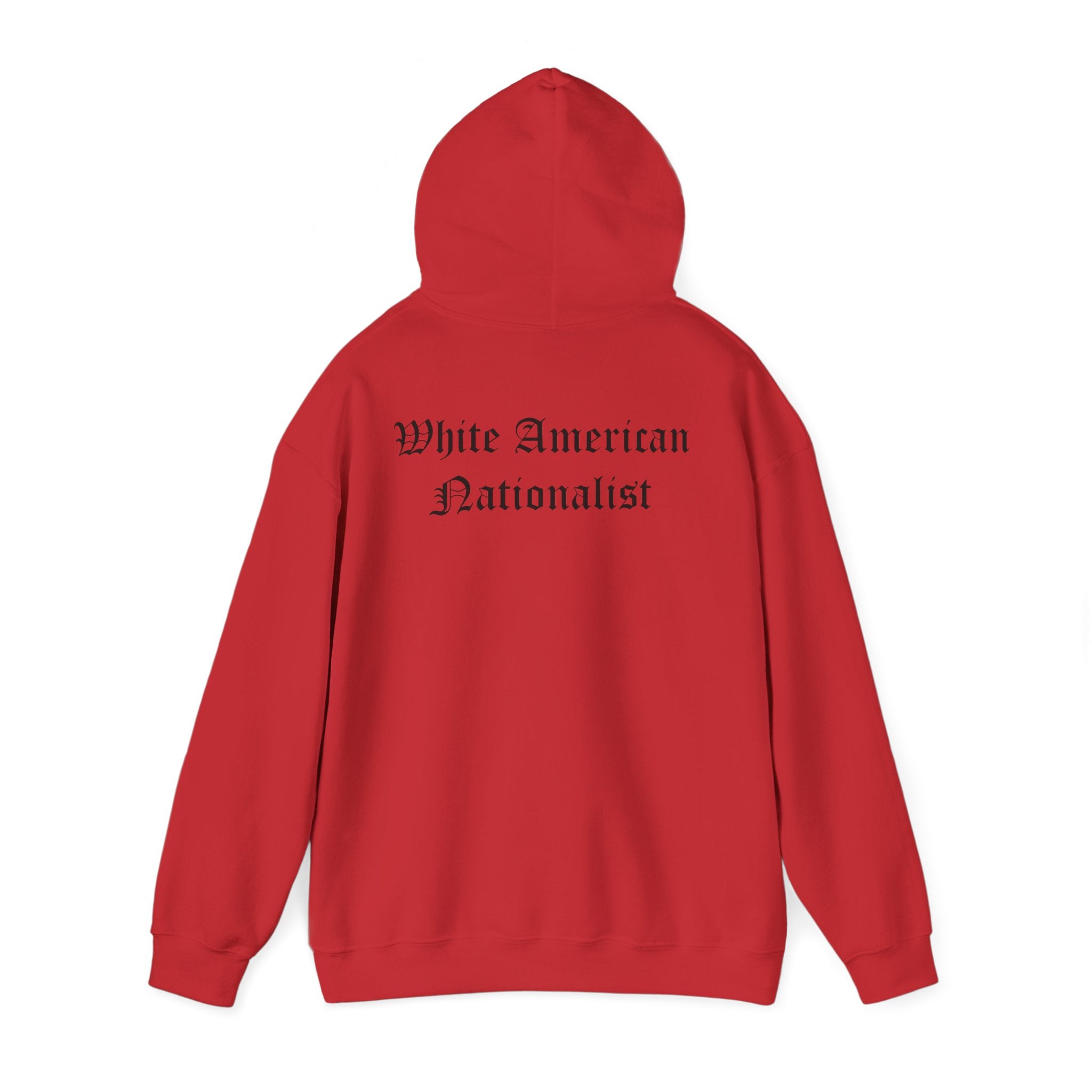 White American Nationalist Liberty Rising Hoodie, Unisex Pullover Sweatshirt, Statement Apparel, Perfect for Activists, Casual Wear, Gift for Freedom Lovers