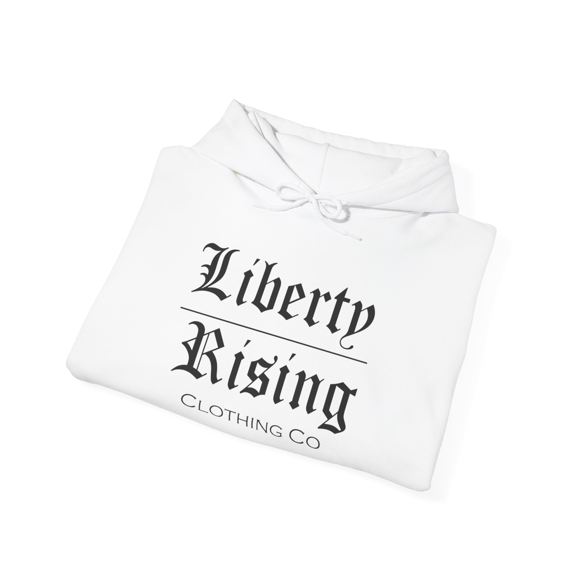 Black Letter Hoodie - Liberty Rising Clothing Co