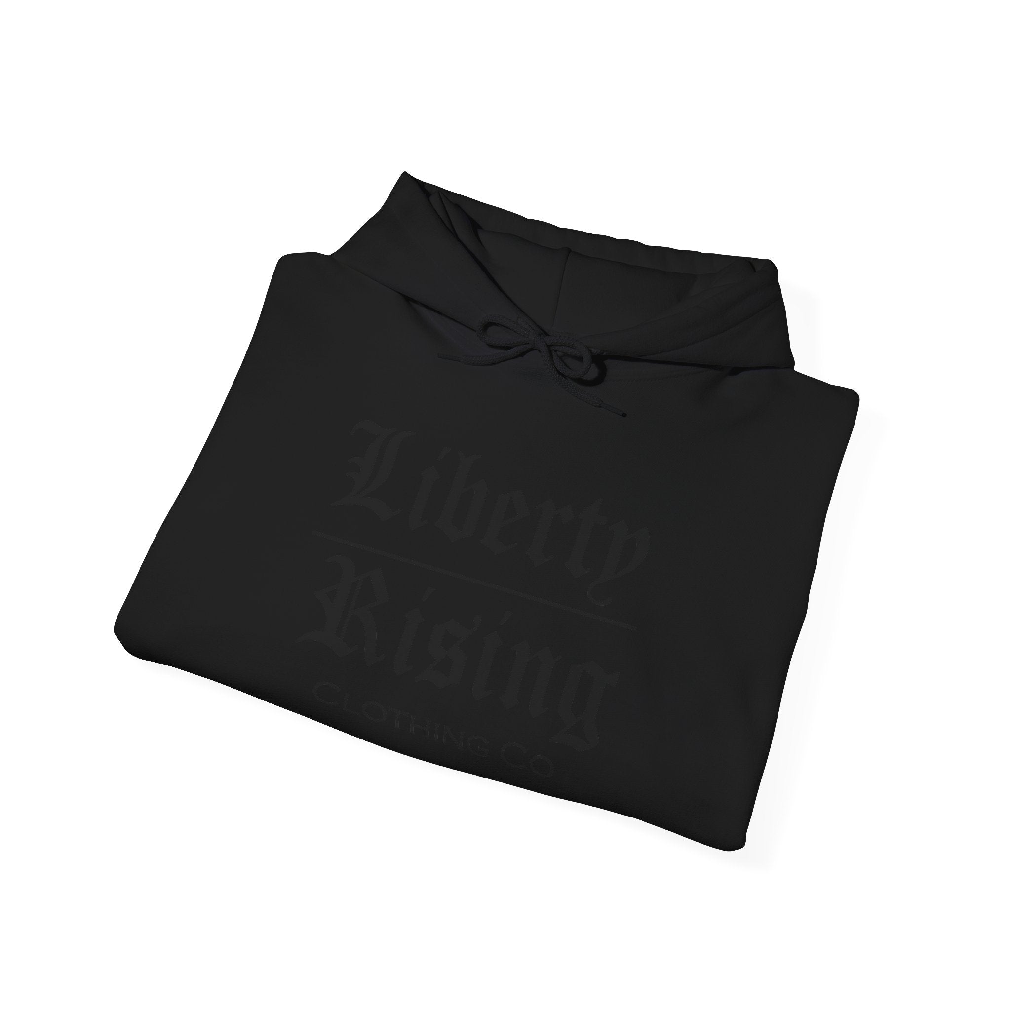 Black Letter Hoodie - Liberty Rising Clothing Co