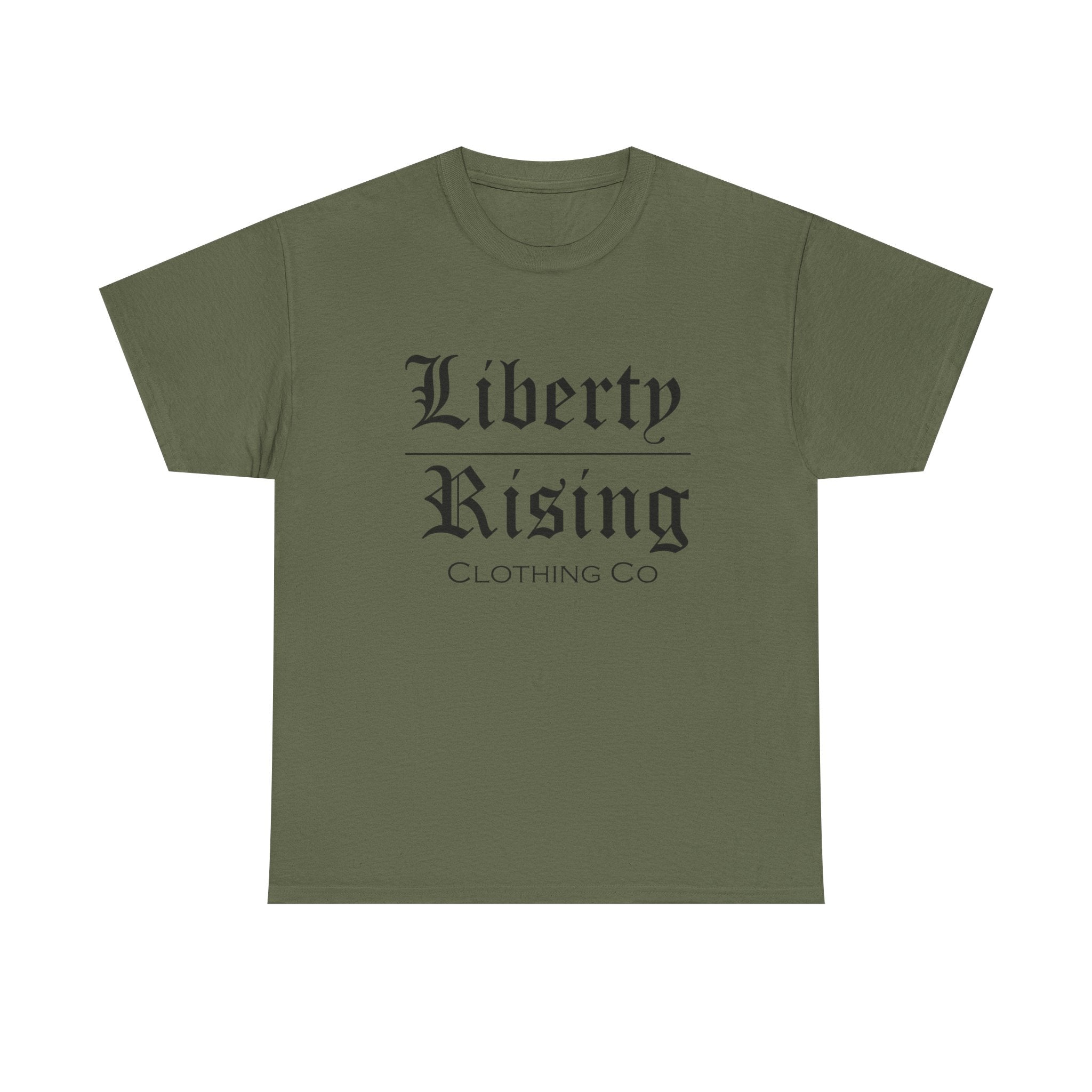 Liberty Rising Unisex Heavy Cotton Tee, Graphic T-Shirt, Casual Wear, Gift for Freedom Lovers, Minimalist Style
