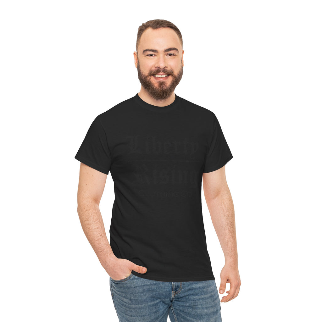 Liberty Rising Unisex Heavy Cotton Tee, Graphic T-Shirt, Casual Wear, Gift for Freedom Lovers, Minimalist Style