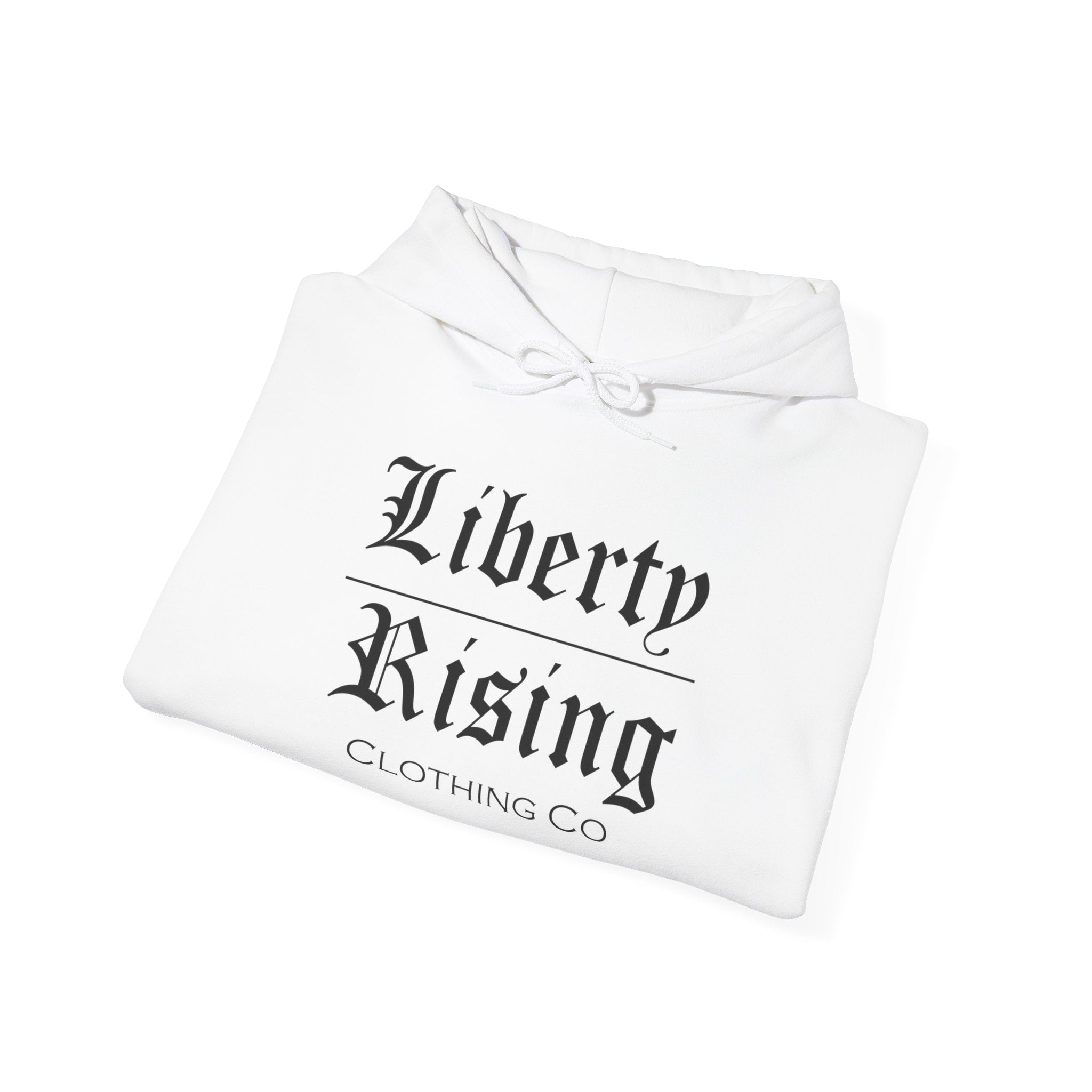 White American Nationalist Liberty Rising Hoodie, Unisex Pullover Sweatshirt, Statement Apparel, Perfect for Activists, Casual Wear, Gift for Freedom Lovers